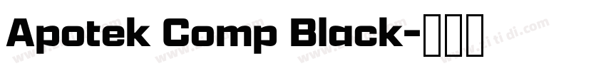 Apotek Comp Black字体转换